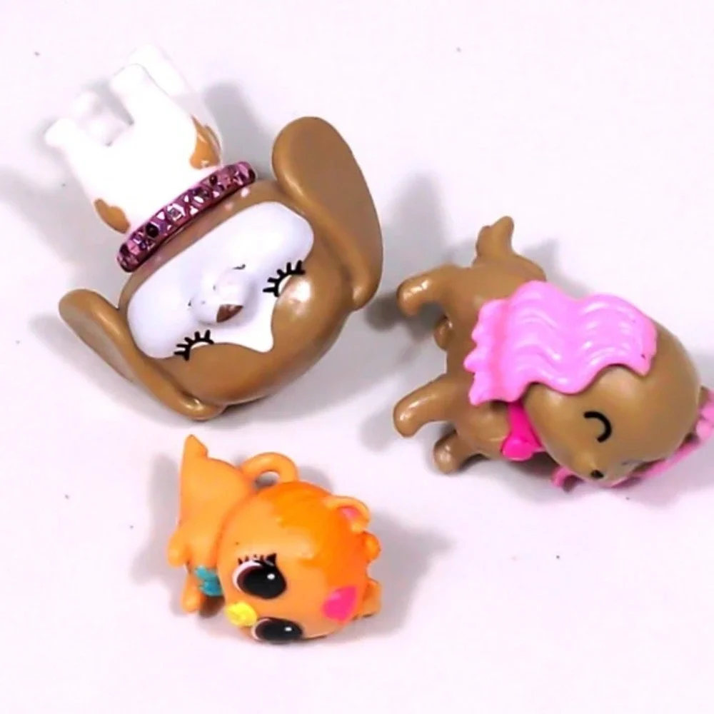 Barbie Chelsea Pets Dog Puppy Honey & L.O.L. Surprise Orange Cat Pet Lot Retired